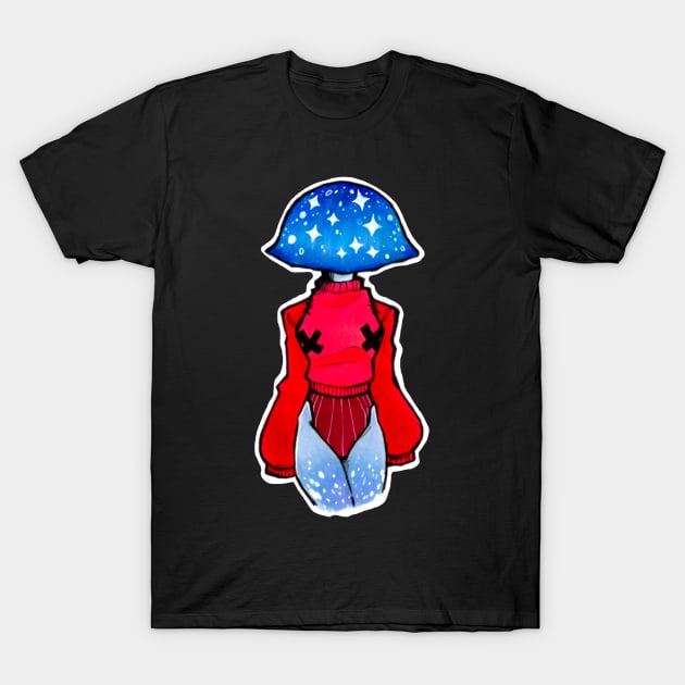 Mushroom Girl T-Shirt by Art by Amara